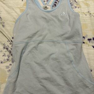 adidas Pale Blue Racerback Sport Tank
